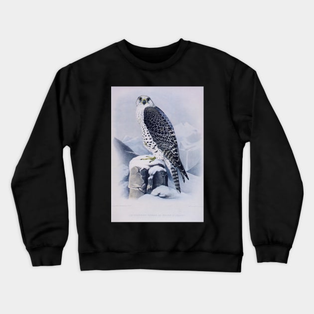 Vintage Bird-Available As Art Prints-Mugs,Cases,Duvets,T Shirts,Stickers,etc Crewneck Sweatshirt by born30